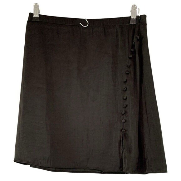 Current Air Anthropology Black Side Button Mini Skirt Women’s Size Small - Picture 1 of 8
